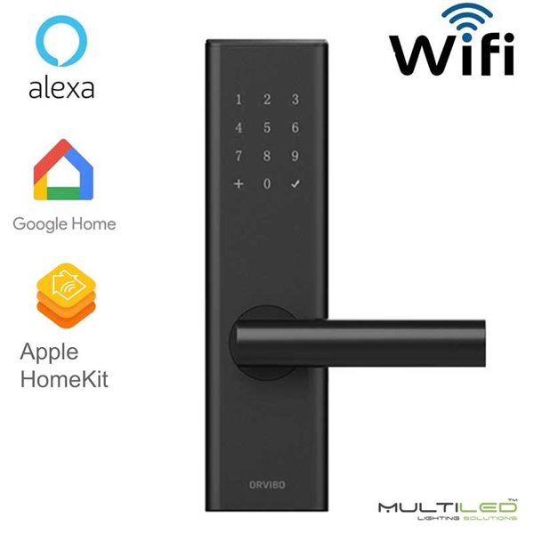 Cerradura inteligente biometrica C1 Wifi Zigbee para sistemas domoticos  Orvibo y compatible con Alexa, Google Home
